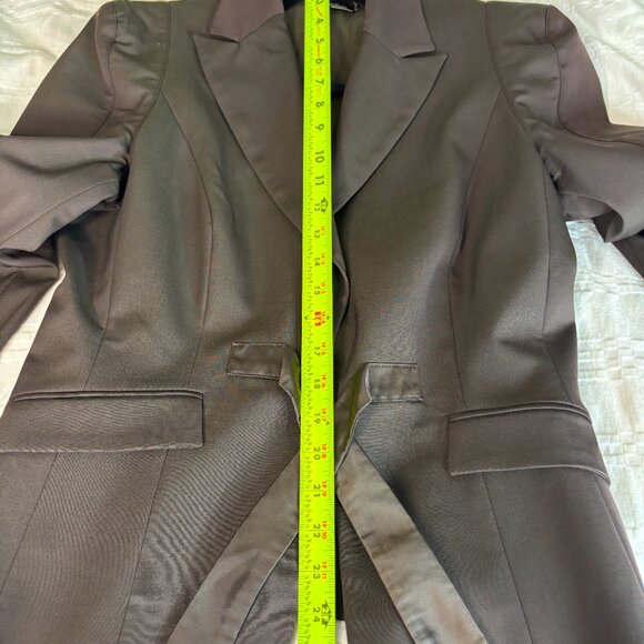 Les Copains Blazer With Satin Bow Closure Orig 1100. Sz 46 (US 12) - Picture 4 of 12